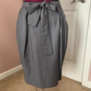 Newyork and company collection. Gray skirt with belt. NWOT. Size 4.
